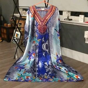 Long bathing lounging dress